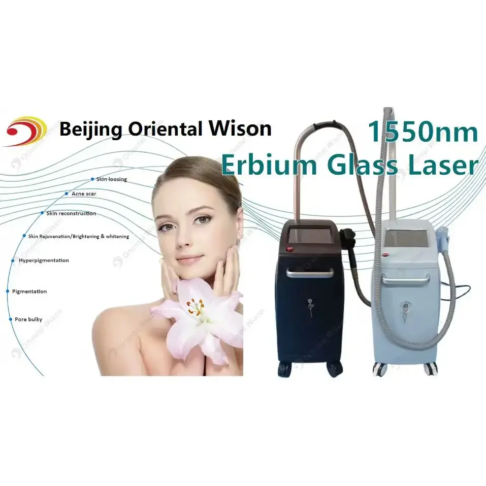 Dispositif de resurfaçage de la peau laser en verre Erbium 1550 nm