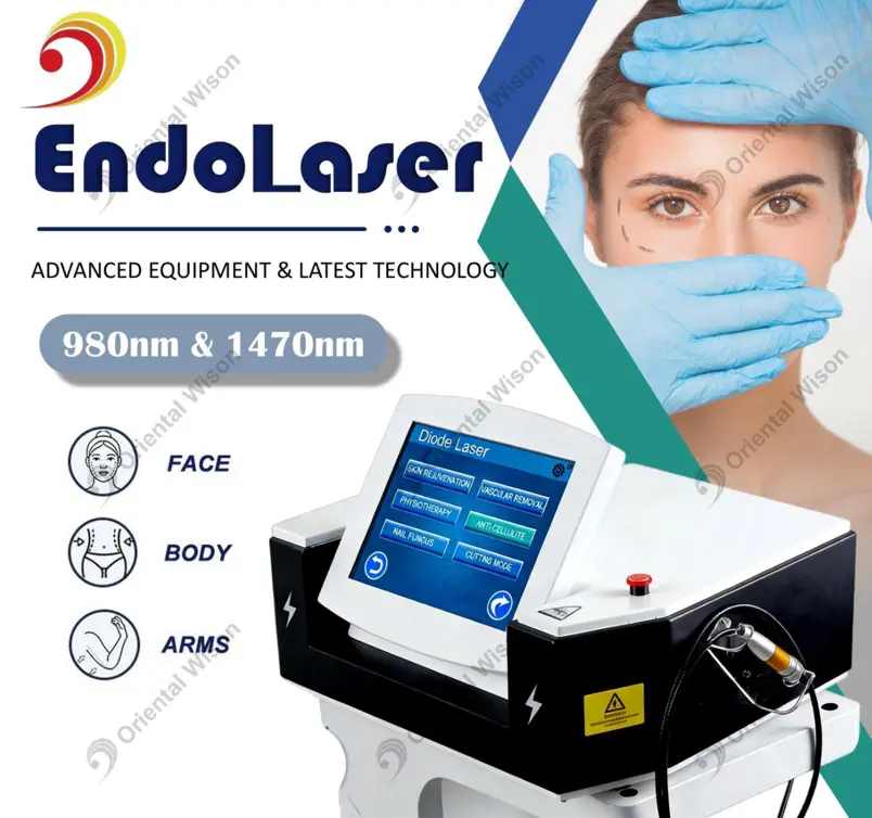 Machine de lipolyse laser 980 + 1470nm