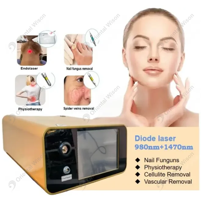 980 nm + 1470nmdiode Machine de lipolyse laser