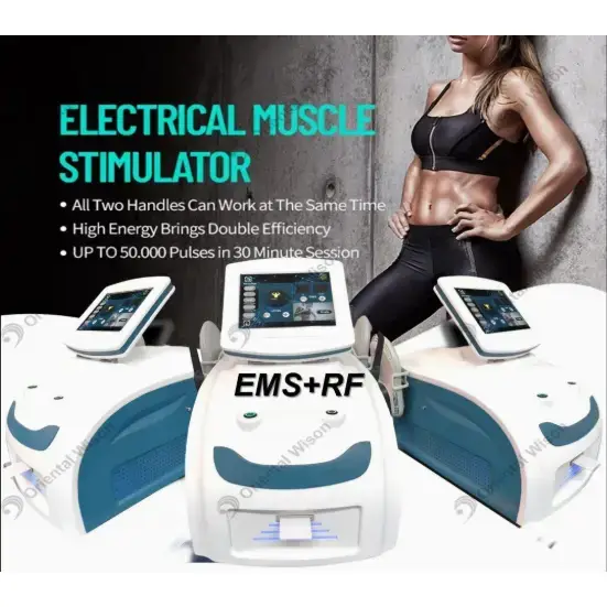 Stimulation musculaire EMS + Machine de beauté de mise en forme du corps RF