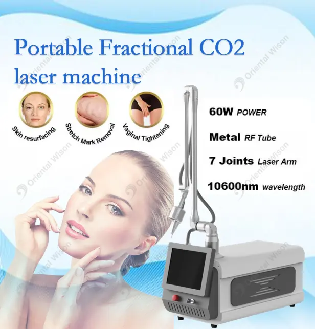 Machine laser CO2 fractionnaire portable