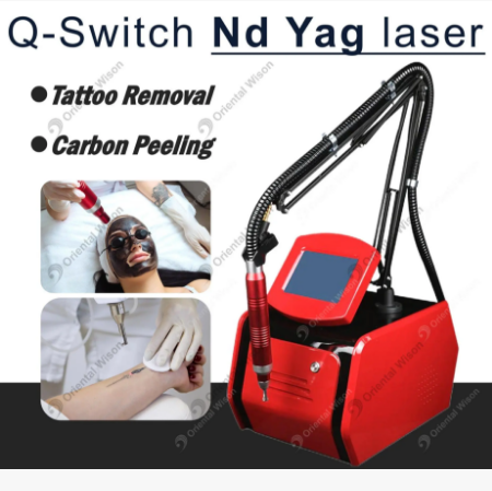 Machine portative de beauté de peau de laser de ND YAG de commutateur de Q